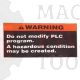 3M - Label - PLC Warning - # 78-8098-8913-8
